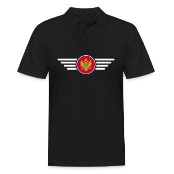 Montenegro Stil Design T-Shirt - Männer Poloshirt - Schwarz - Vorne - Kai (181cm)