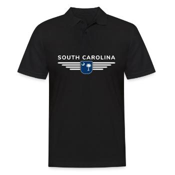 T-shirt de fan de Caroline du Sud – Pour les vrais fans ! - Polo Homme - noir - Devant - Kai (181cm)