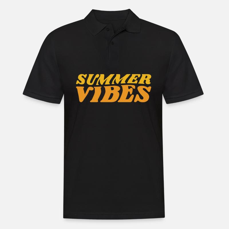 Summer vibes - Männer Poloshirt - Schwarz
