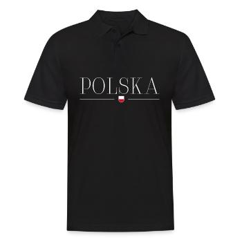 Poland T-Shirt: Culture and Style - Men's Polo Shirt - black - Front - Kai (181cm)