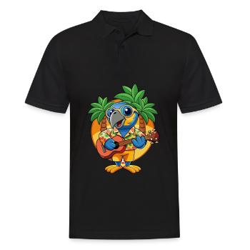 Lunettes de soleil de plage d’été de dessin animé de perroquet drôle - Polo Homme - noir - Devant - Kai (181cm)