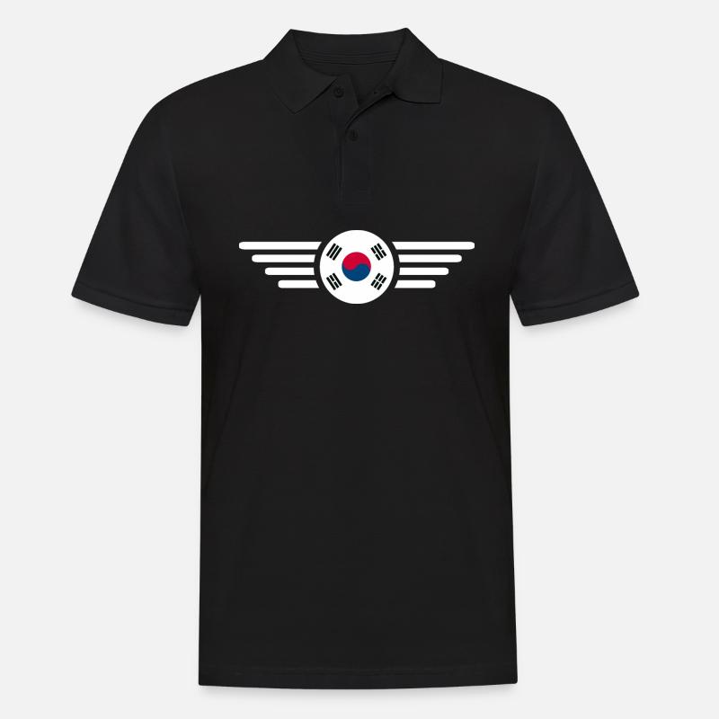 Corée du Sud - Polo Homme - noir