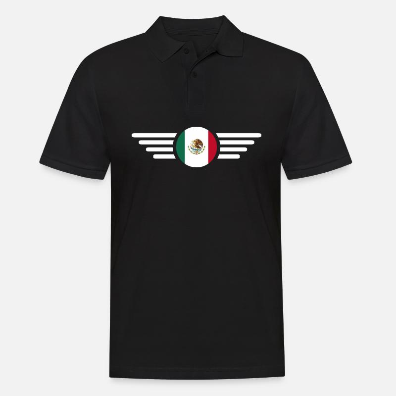 Mexiko - Männer Poloshirt - Schwarz