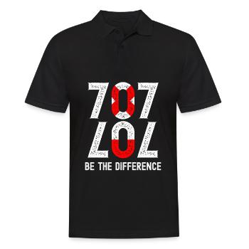 707 LOL Be the Difference Optimist Nerd - Men's Polo Shirt - black - Front - Kai (181cm)