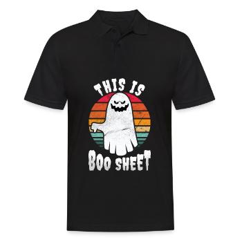 C’est boo sheet Halloween - Polo Homme - noir - Devant - Kai (181cm)