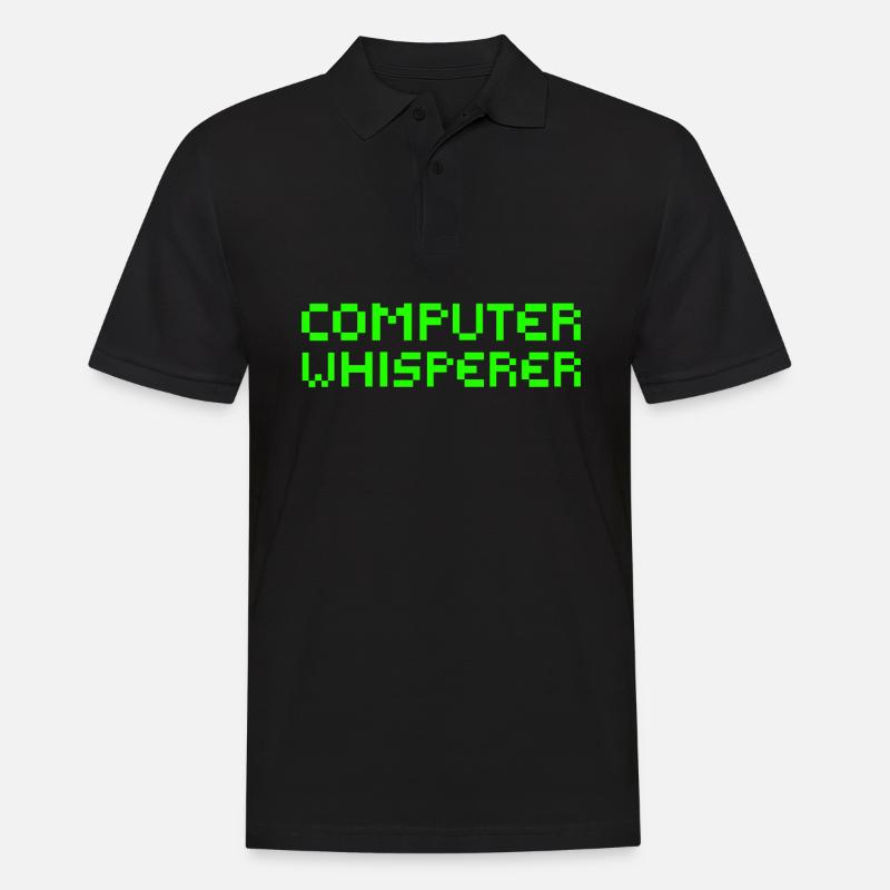 Computer Whisperer for Programmers - Men's Polo Shirt - black