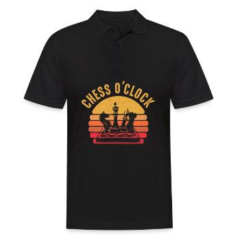 Pièce d’échecs - Polo Homme - noir - Devant - Kai (181cm)
