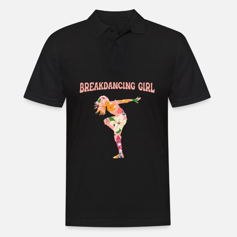Breakdance Breakdancer Breakdancing - Männer Poloshirt - Schwarz