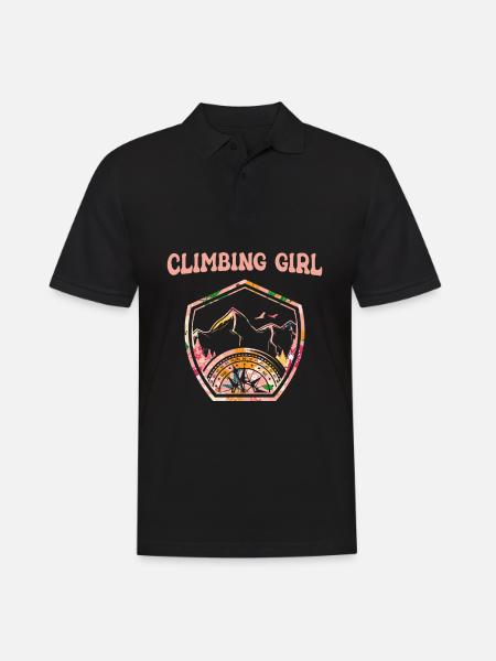 Climbing Mountaineering Climbers - Men's Polo Shirt - black