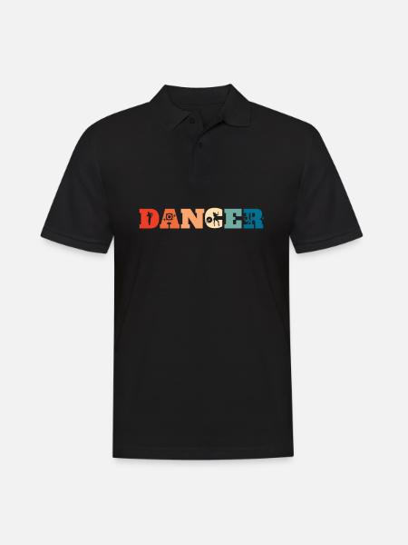 Danseurs rétro Danseurs Danse Vintage - Polo Homme - noir