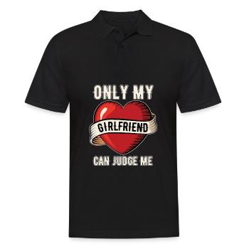 Valentinstag Valentines Day - Männer Poloshirt - Schwarz - Vorne - Kai (181cm)