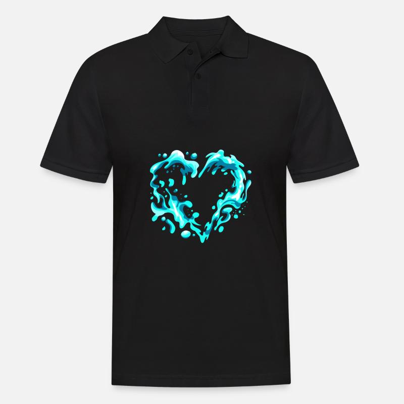 Saint-Valentin Saint-Valentin - Polo Homme - noir