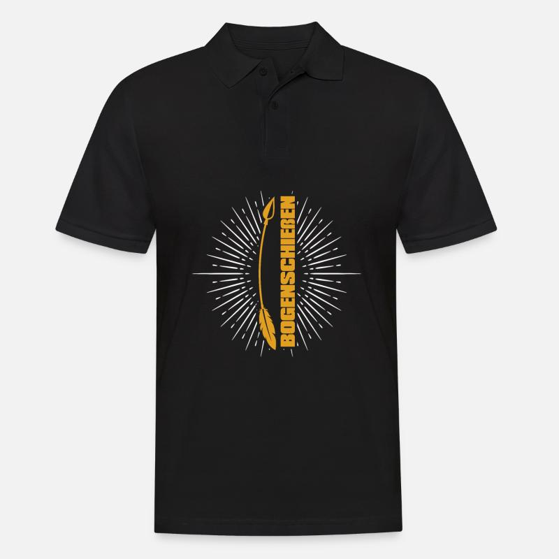 Bogenschütze Bogensport Pfeil Bogen Bogenschießen - Männer Poloshirt - Schwarz