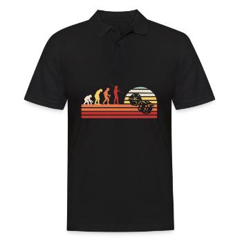 Jeu de société rétro vintage - Polo Homme - noir - Devant - Kai (181cm)