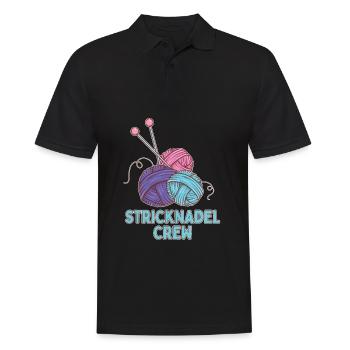 Stricken - Männer Poloshirt - Schwarz - Vorne - Kai (181cm)