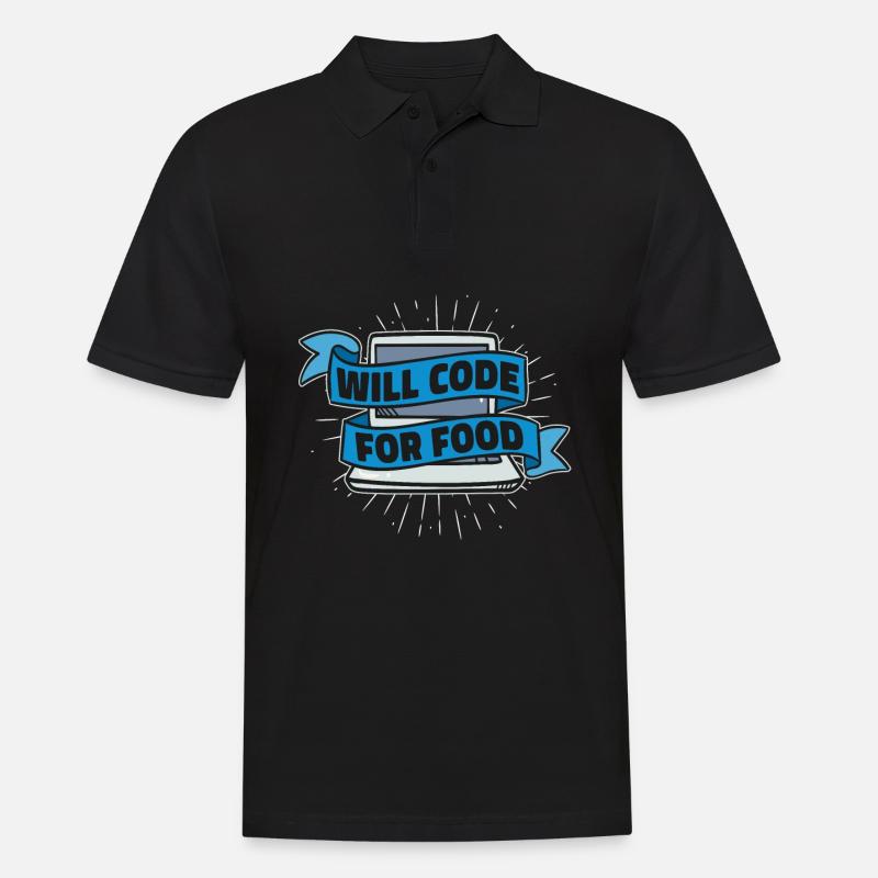 Programmierer Coder Software Entwickler - Männer Poloshirt - Schwarz