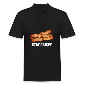 Bacon Speck Frühstück - Männer Poloshirt - Schwarz - Vorne - Kai (181cm)