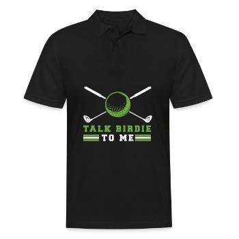 Golf Golfer Golfspieler Golfen Golfplatz - Männer Poloshirt - Schwarz - Vorne - Kai (181cm)