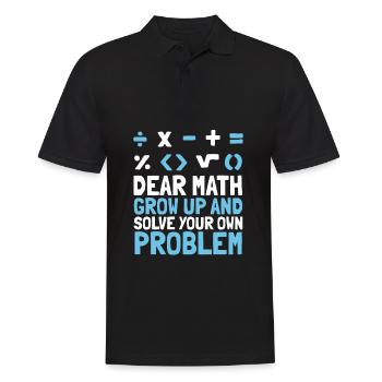 Professeur de mathématiques Mathématicien Professeur de mathématiques Mathématiques - Polo Homme - noir - Devant - Kai (181cm)
