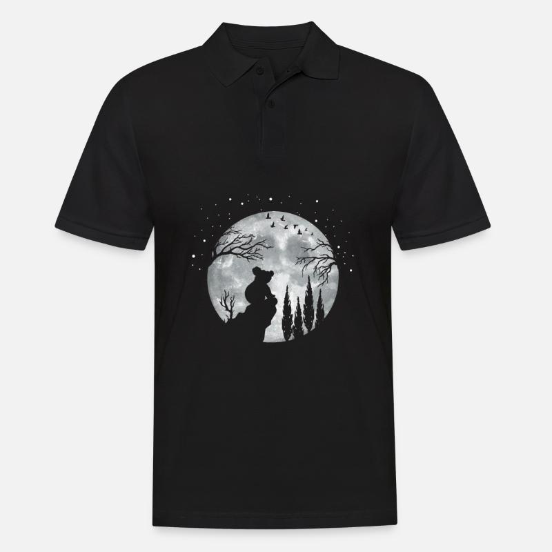 Koala Koalabär - Männer Poloshirt - Schwarz