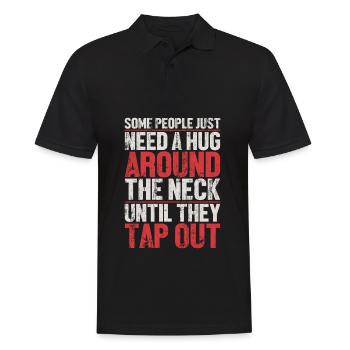 MMA Mixed Martial Arts - Männer Poloshirt - Schwarz - Vorne - Kai (181cm)