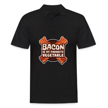 Bacon Speck Frühstück - Männer Poloshirt - Schwarz - Vorne - Kai (181cm)