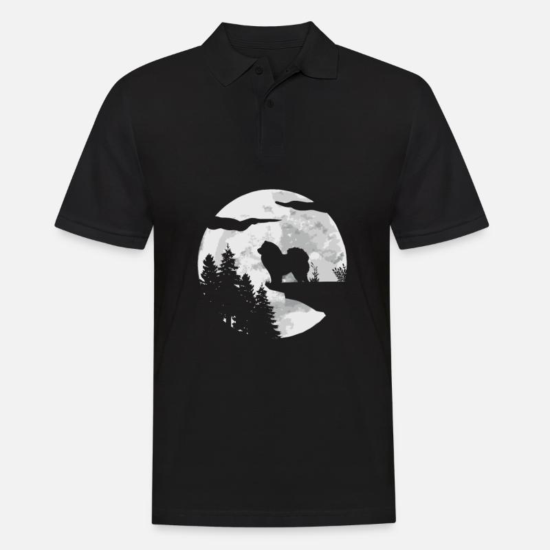 Chow Chow Hund - Männer Poloshirt - Schwarz