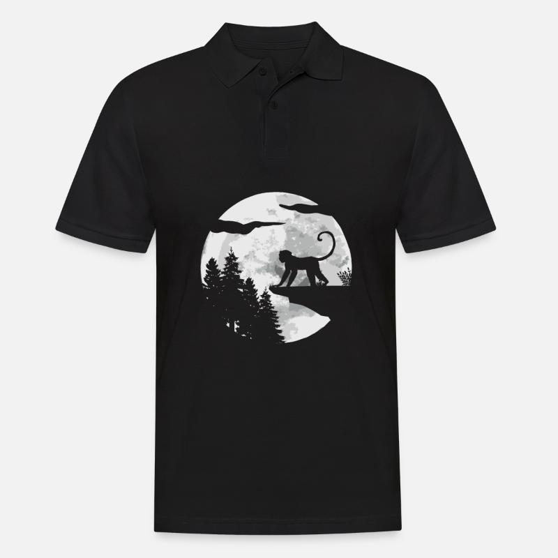 Monkey - Men's Polo Shirt - black