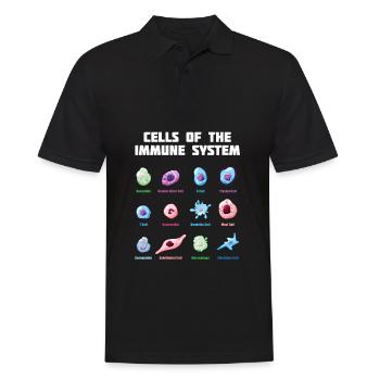 Biologiste scientifique en biologie - Polo Homme - noir - Devant - Kai (181cm)