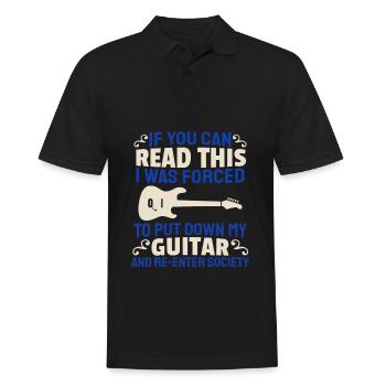 Guitare électrique Guitare électrique Guitariste Guitare - Polo Homme - noir - Devant - Kai (181cm)