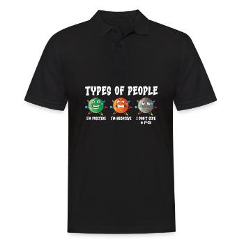 Physik Physiker - Männer Poloshirt - Schwarz - Vorne - Kai (181cm)