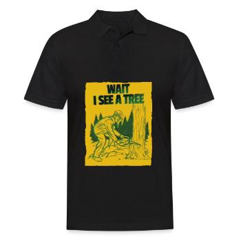 Broyeur de bois Bûcheron Forestier Forestier - Polo Homme - noir - Devant - Kai (181cm)