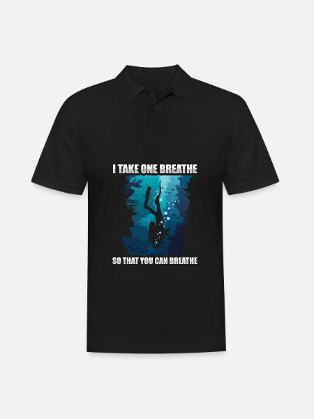 Scuba Diving Divers Diving - Men's Polo Shirt - black