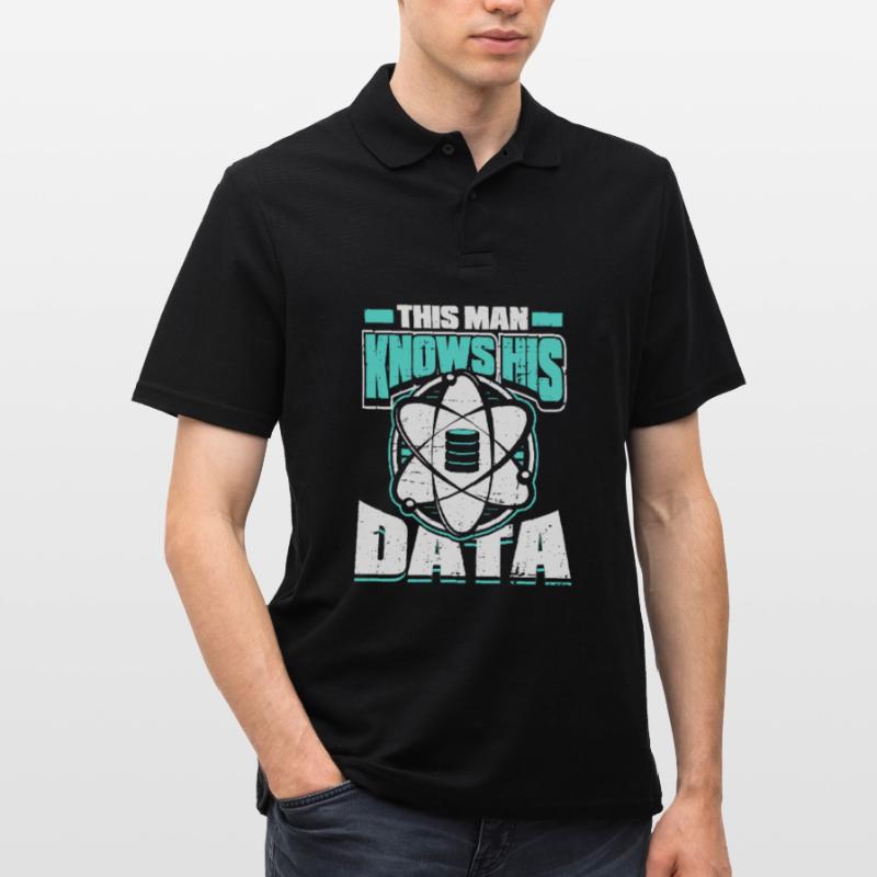 Big Data Science Engineer Scientist Analyst Männer Poloshirt