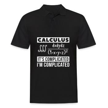 Mathe Mathematik - Männer Poloshirt - Schwarz - Vorne - Kai (181cm)