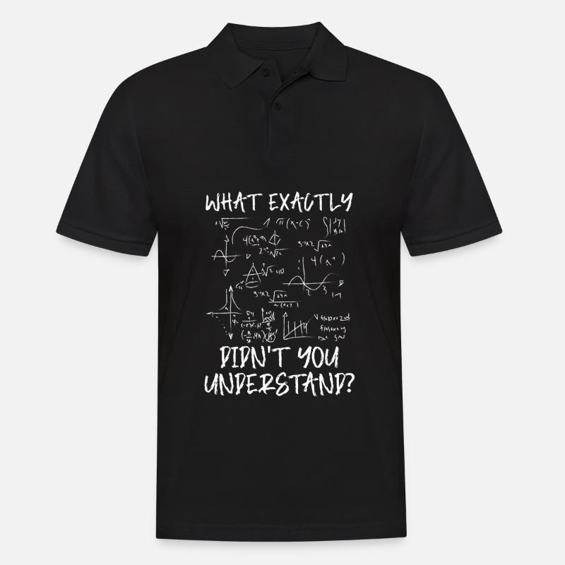 Mathe Mathematik - Männer Poloshirt - Schwarz