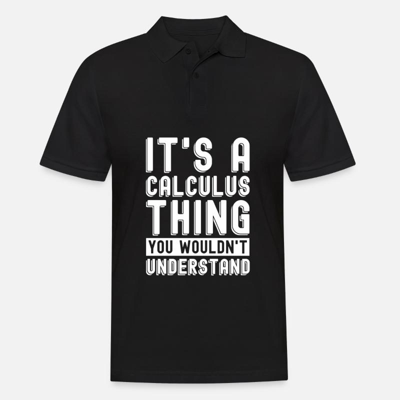 Mathe Mathematik - Männer Poloshirt - Schwarz