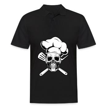 Grilling Grill Master BBQ Grill King - Men's Polo Shirt - black - Front - Kai (181cm)
