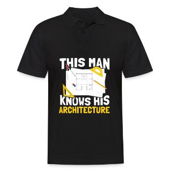 Architecte - Polo Homme - noir - Devant - Kai (181cm)