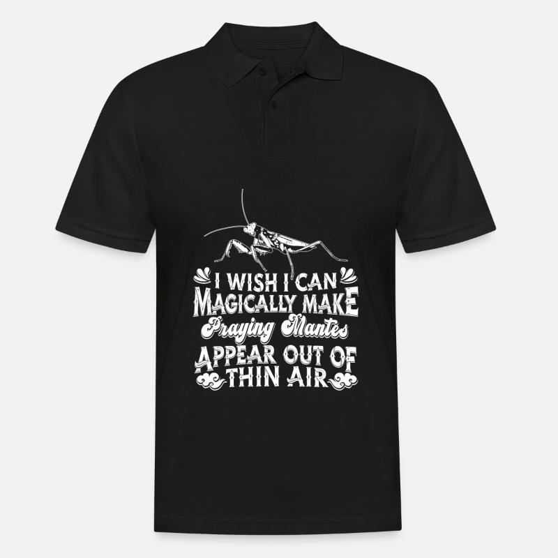 Gottesanbeterin - Männer Poloshirt - Schwarz