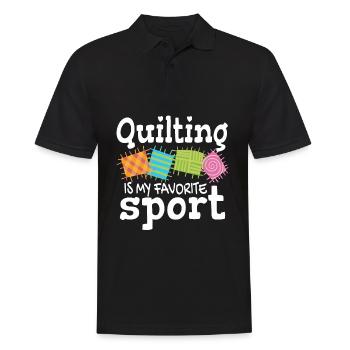 Sewing Quilting Quilting - Men's Polo Shirt - black - Front - Kai (181cm)