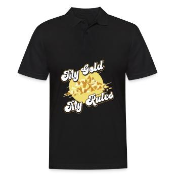 Gold Mining Gold Mine - Men's Polo Shirt - black - Front - Kai (181cm)