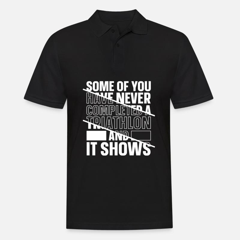 Triathlon - Männer Poloshirt - Schwarz