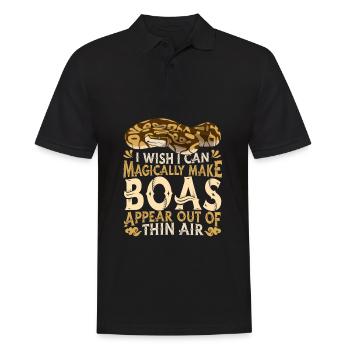 Boa Constrictor Schlange - Männer Poloshirt - Schwarz - Vorne - Kai (181cm)