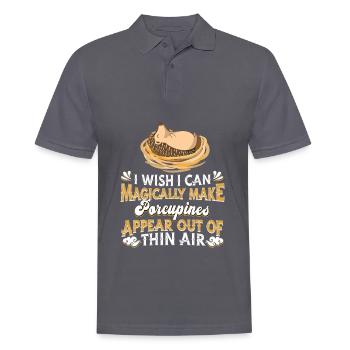 Porc-épic - Polo Homme - charbon - Devant - Nico (186cm)