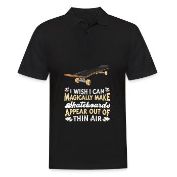 Skateboard Skateboarder Skater - Männer Poloshirt - Schwarz - Vorne - Kai (181cm)