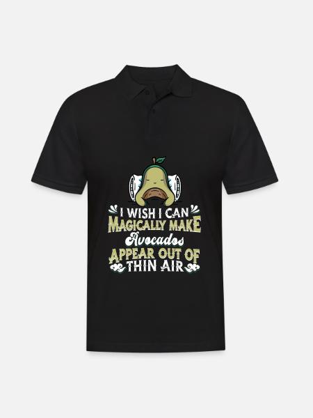 Avocado - Männer Poloshirt - Schwarz