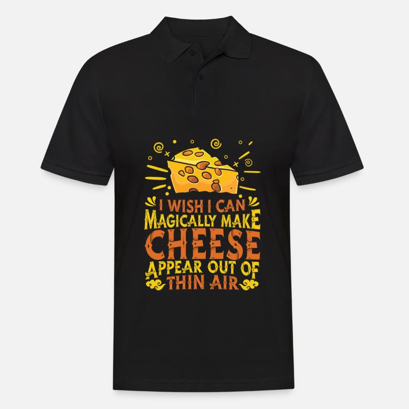Käse - Männer Poloshirt - Schwarz