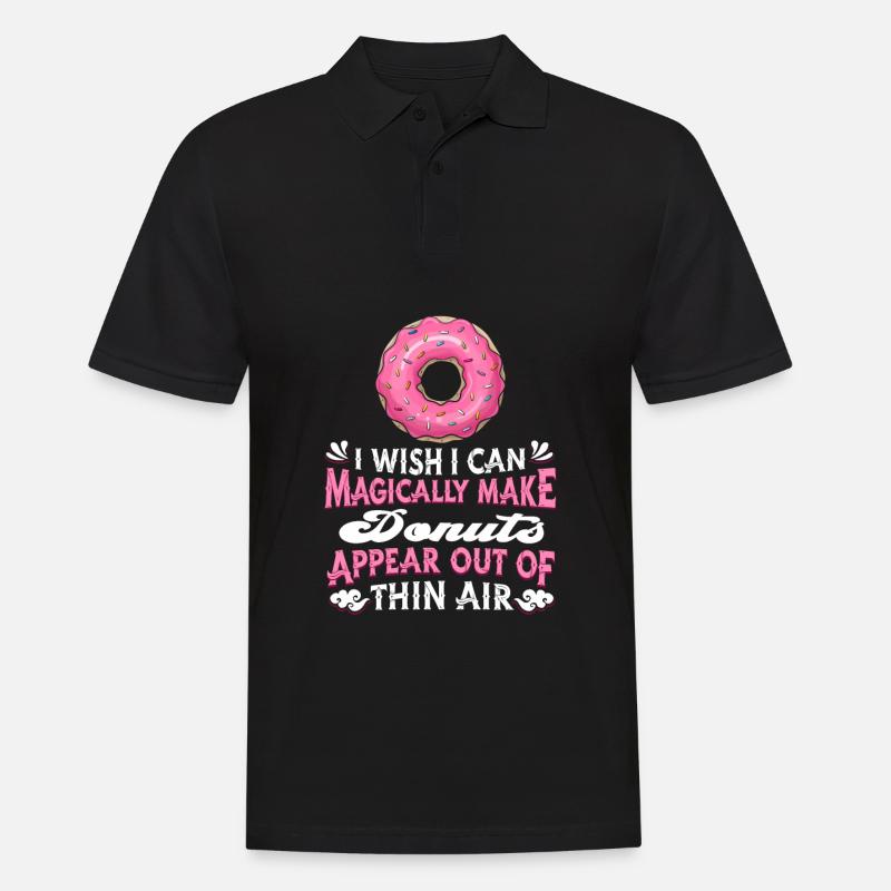 Donut Doughnut - Männer Poloshirt - Schwarz