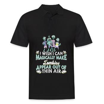 Zombie Monster Halloween - Männer Poloshirt - Schwarz - Vorne - Kai (181cm)